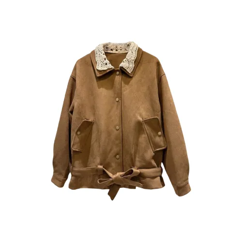 ARIADNAW STUDIO Коричневый Пальто Женские Куртки