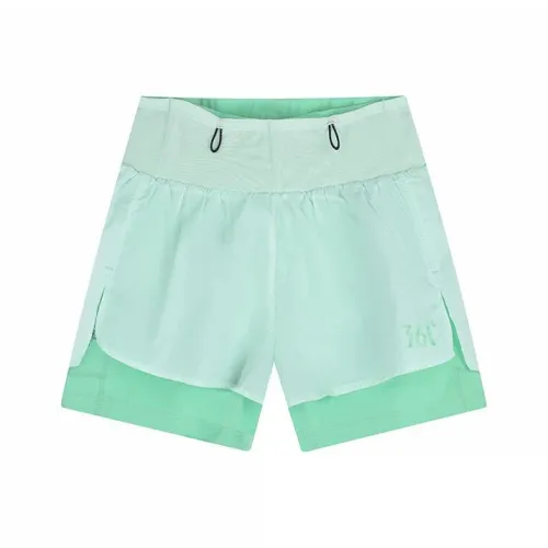 361° Microwave Зеленый Прозрачный Горохово-зеленый Женские Повседневные шорты