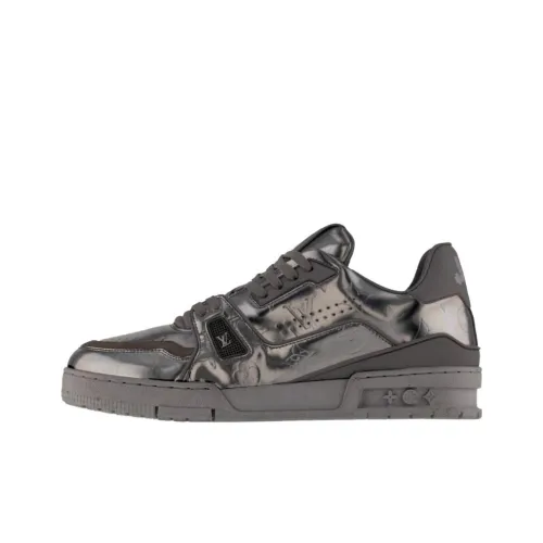 LOUIS VUITTON SKI Коллекция для катания на лыжах SS26 Trainer Low Кроссовки для скейтбординга Мужские Серые