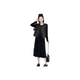 Черный жилет + черная юбка [комплект из двух предметов]