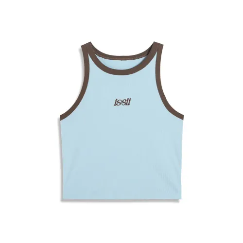 CENGXIAOXIAN Синий Топ без рукавов Женские Майки