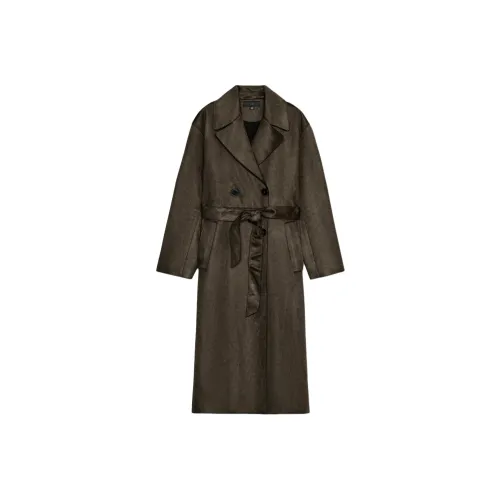 ZARA Khaki Женская тренч-куртка