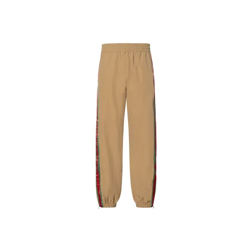 GUCCI SS23 Вязаные спортивные брюки мужские коричневые