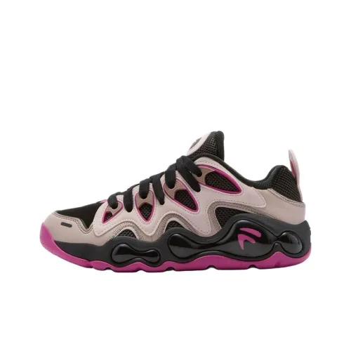 FILA FUSION VERTICAL Cracked Shoes Low Топ Винтажные баскетбольные кроссовки Женские Черный