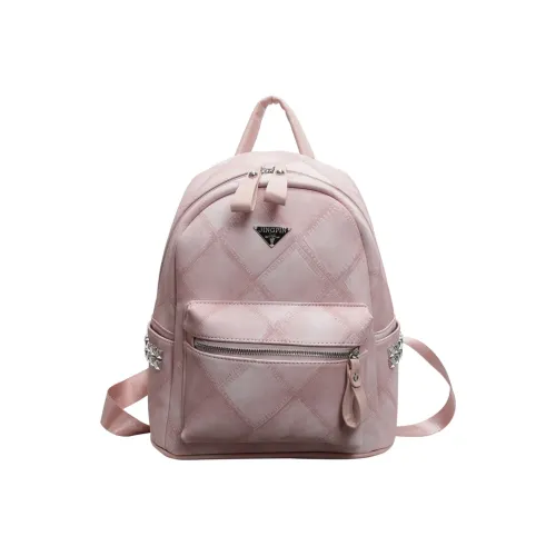 Chinllo ПУ (полиуретан) Рюкзак Стандартный Экрю Синий Розовый