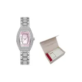 Светло-розовая коробка с вечными цветами