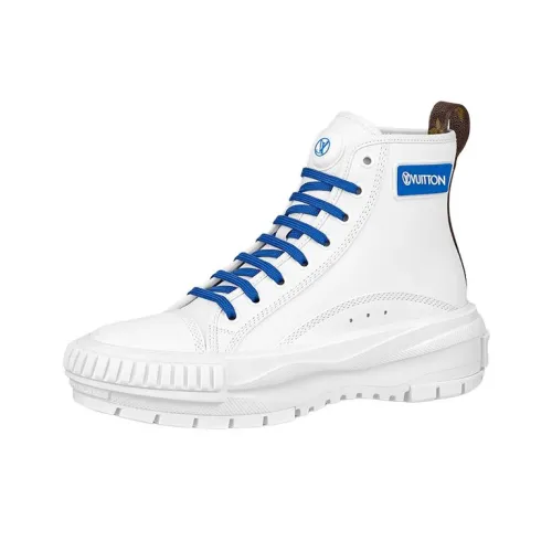 LOUIS VUITTON Squad High Топ Повседневная обувь Женская Белая Синяя