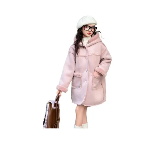 T.MOO Однотонный MID Длина Пальто Зимний Подростки