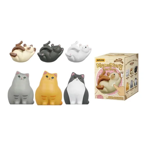 52TOYS Sparrow Pick Meow Meow Talk Collection Слепые коробки Один Mystery Коробка Целая коробка 6 шт