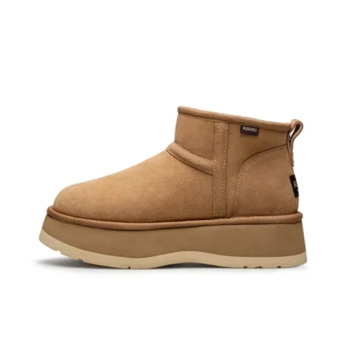 AU MU Термическое покрытие Увеличение высоты 9 см Снежные ботинки Женские