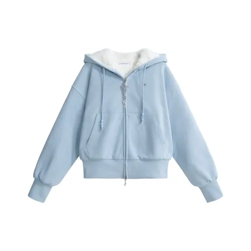 UNIFREE Синий Женский Короткий Пальто