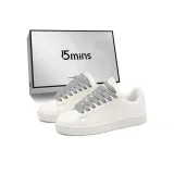 Белый Серый Шнурки