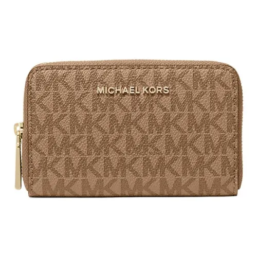 MICHAEL KORS Покрытый холст Кошелек Маленький Женский Коричневый