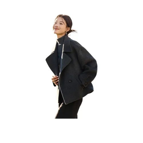 MOHANYIMEI Лава Серый Женское Пальто