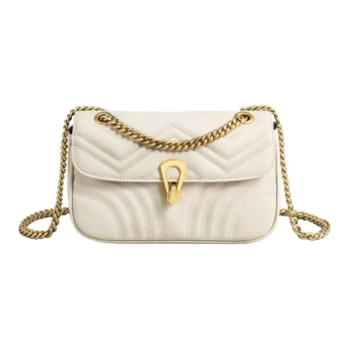 MILLIE'S Корова Кожа с Синтетической Кожей Сумка через плечо Стандартная Женская Экрю