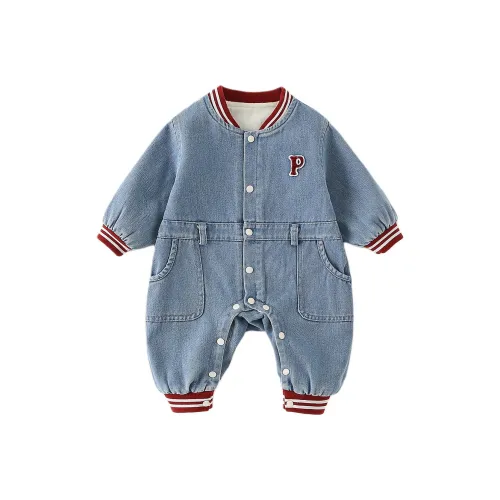 XiaoJinBu Blue Baby Комбинезоны Ползунки