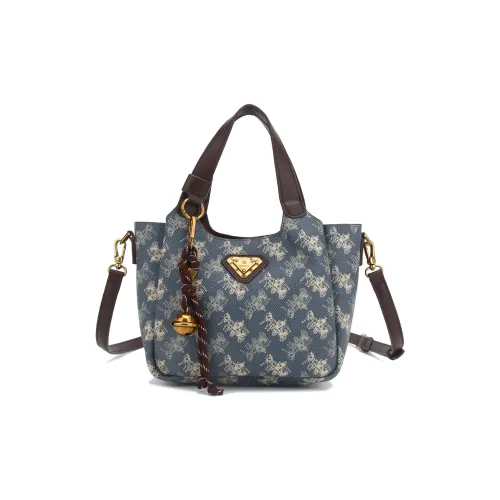 JANITINO ПУ (полиуретан) Сумка Женская Винтажная Синяя