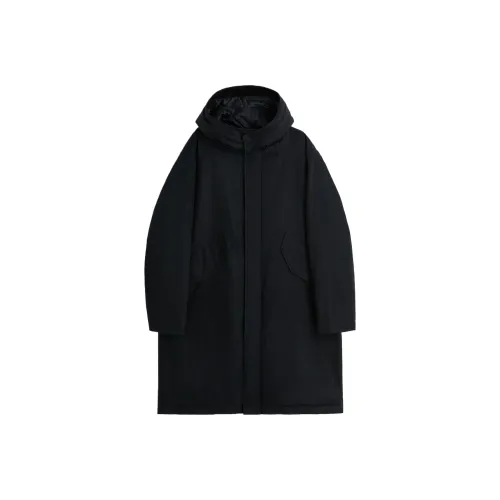 Sunflower Black Unisex Coat Подсолнух Черный Унисекс Пальто