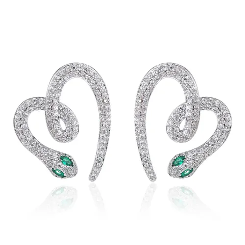 QLADY Серьги-гвоздики из стерлингового серебра 925 пробы женские