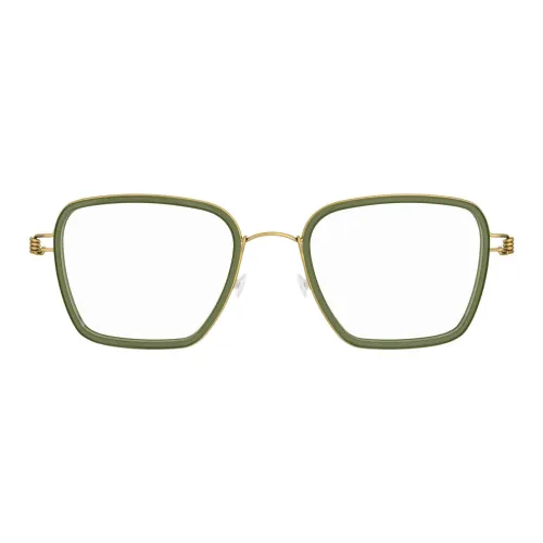 LINDBERG Квадрат OPTICAL Очки Унисекс Яркий Прозрачный Зеленый Матовый Песочный Золото