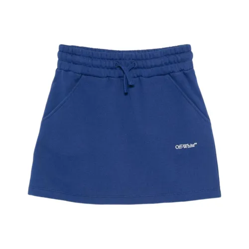 Off Белый и синий цвет Kids Юбки
