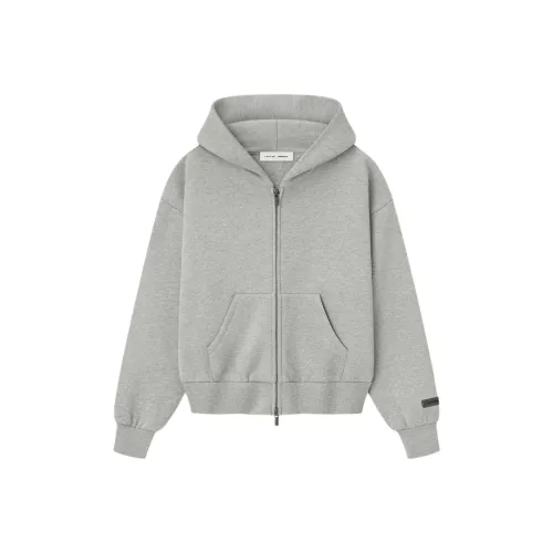 Fear Of God Essentials WOMEN'S Classic Fleece ZIP UP Hoodie Sweatshirt Women's