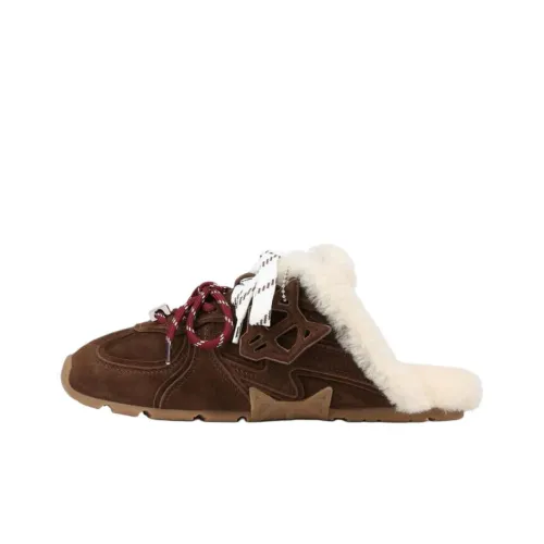 Naked Wolfe Резиновая подошва устойчивая к истиранию домашние тапочки женские коричневый