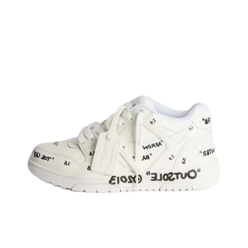 Off Белый Out Of Office Низкие Кроссовки для скейтбординга Женские Белые