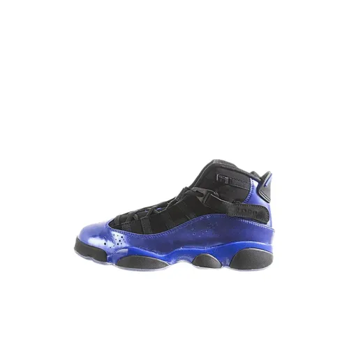 Jordan Air Jordan 6 High Топ Детские Баскетбольные Кроссовки Фиолетовый Черный Унисекс