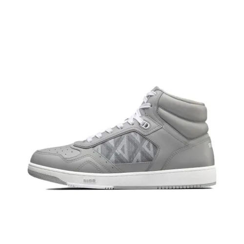 DIOR B27 Высокие Топы Стильные Скейтбординг Мужские Серые