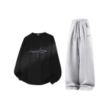 [2 упаковки] Черный (Ma Shiyijian Liu Nian) + Фотиния Серый (Ma Penduan Свет и Тень Штаны с логотипом)