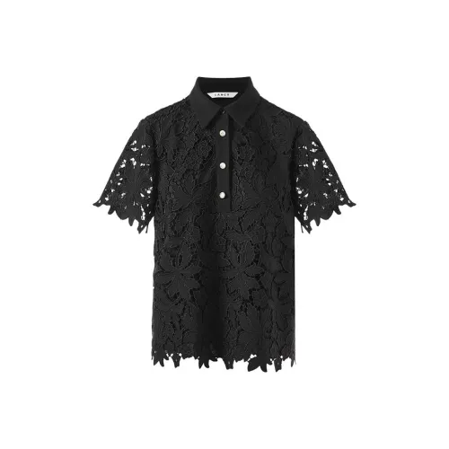 LANCY Nightfall Black Women's Shirts