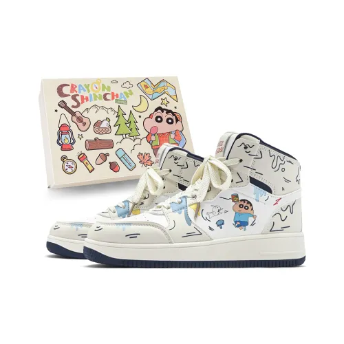 Crayon Shinchan High Топ Винтажные Баскетбольные Кроссовки Унисекс