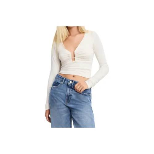 GOOD AMERICAN Белый Женские T-рубашки