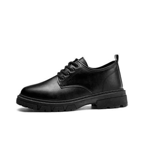 JX Derby Обувь Повседневная Кожаная Мужская Черная