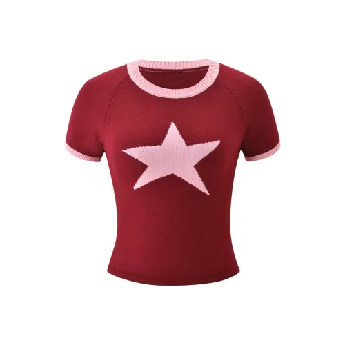 Tiger Mist Красный Женские T-рубашки