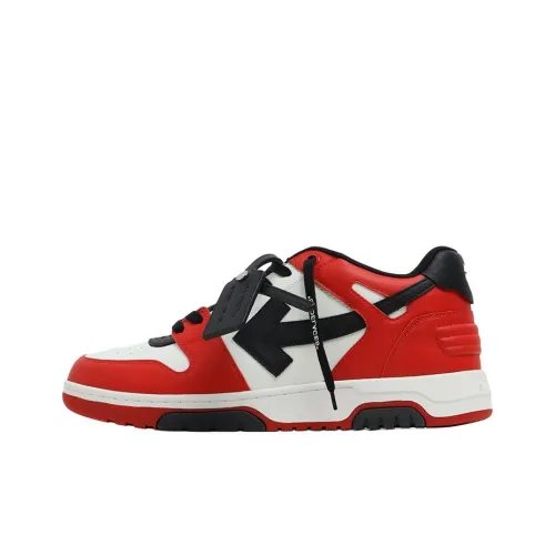 Off Белый Out Of Office Низкий Топ Стильные Скейтбординги Мужской Красный Белый