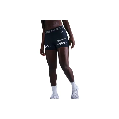 nike Pro Midnight Marine Blue Женские Велосипедные Штаны и Шорты