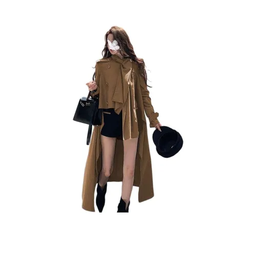 BONAS Темно-коричневое женское пальто