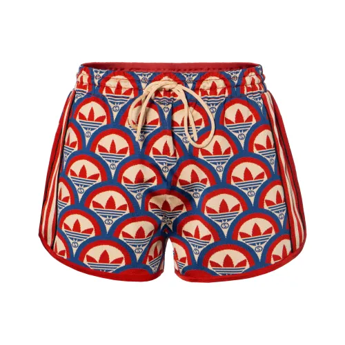 GUCCI X ADIDAS Originals GUCCI X ADIDAS Collaboration Повседневные шорты Женские Красный