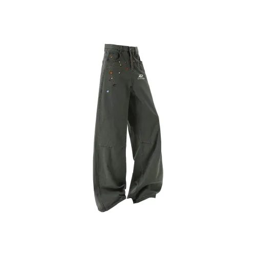 DAREASY Армия Зеленый Унисекс Повседневные Штаны