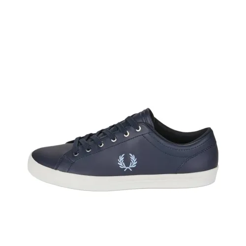 FRED PERRY Baseline Low Топ Скейтборд Кроссовки Унисекс Морской Синий