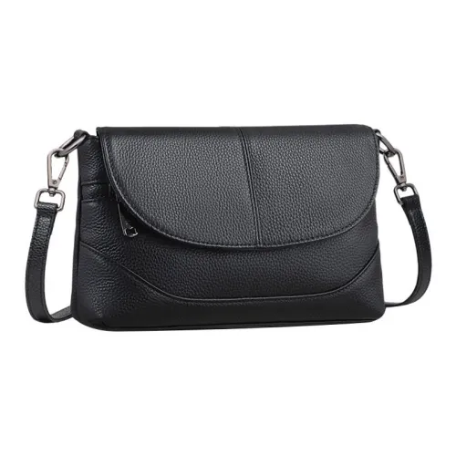 PT'SON Сумка через плечо из коровьей кожи с синтетической кожей маленькая квадратная сумка женская черная