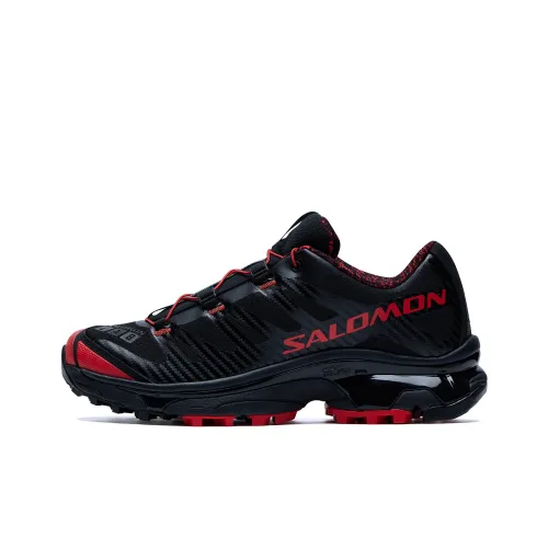 SALOMON XT 4 Амортизация Покрытие Поддержка Устойчивость к истиранию Легкий Низкий Топ Повседневные Спортивные кроссовки Унисекс Черный Красный