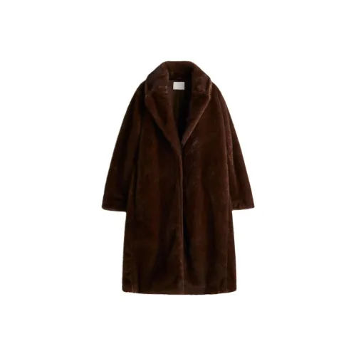 H M Темно-коричневые женские бархатные куртки