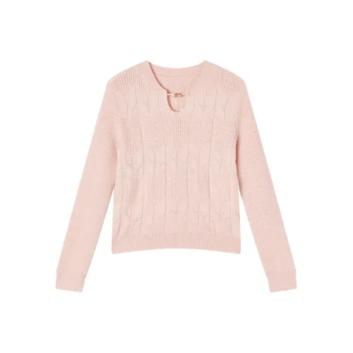 XIANGYING Светло-розовые Женские Свитера