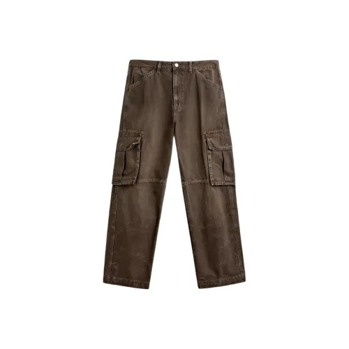 ZARA Коричневый Мужской Джинсы