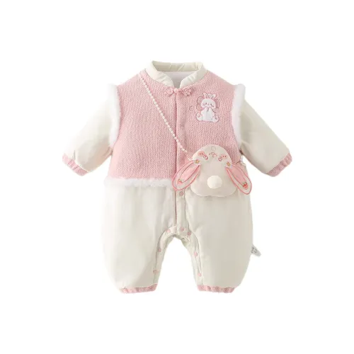 XiaoJinBu Розовый Малыш Комбинезоны Ползунки