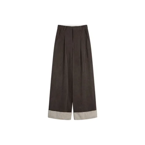 ELLE Кофе Женские Повседневные Брюки