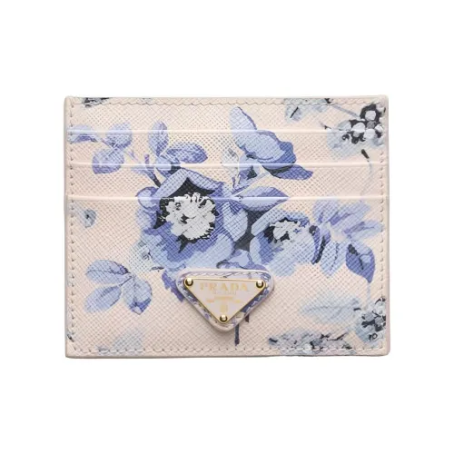 PRADA Saffiano кожаный держатель для карт женский цвет Very Peri